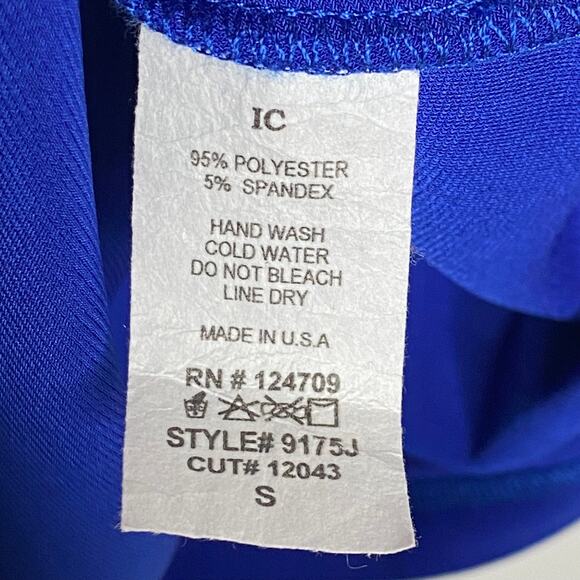 IC by Connie K Womens Size Small Blue Single Button Blazer Jacket Open Sleeves - Picture 8 of 8